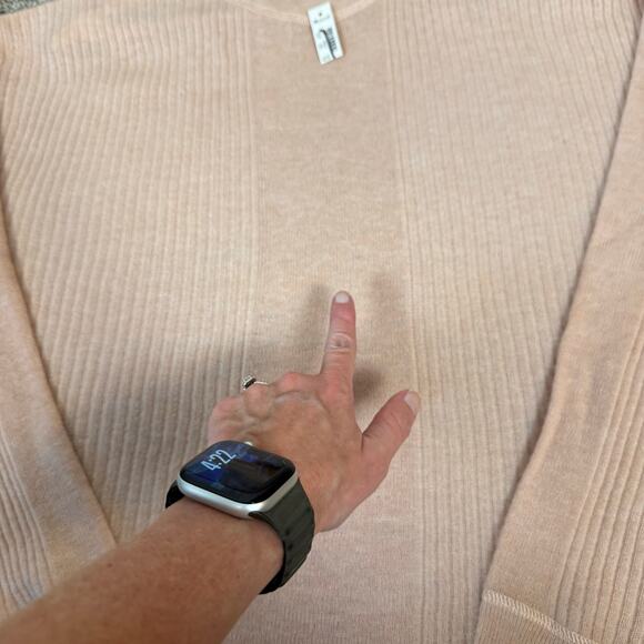 Madewell NWT Women's Size Large Lightweight Alpaca Barons Varregated Rib Sweater - Picture 8 of 13